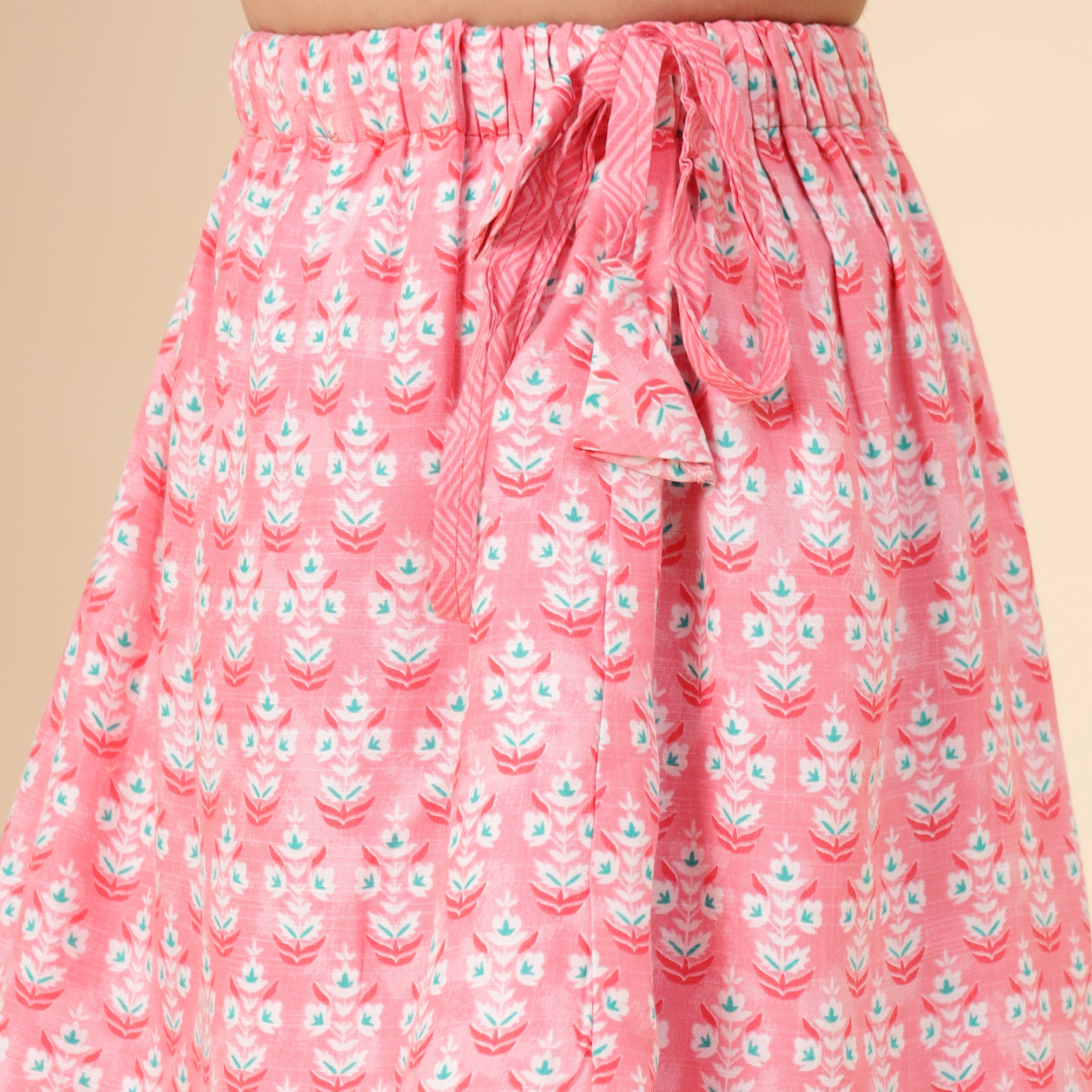 Pure Cotton - Pink Skirt Top