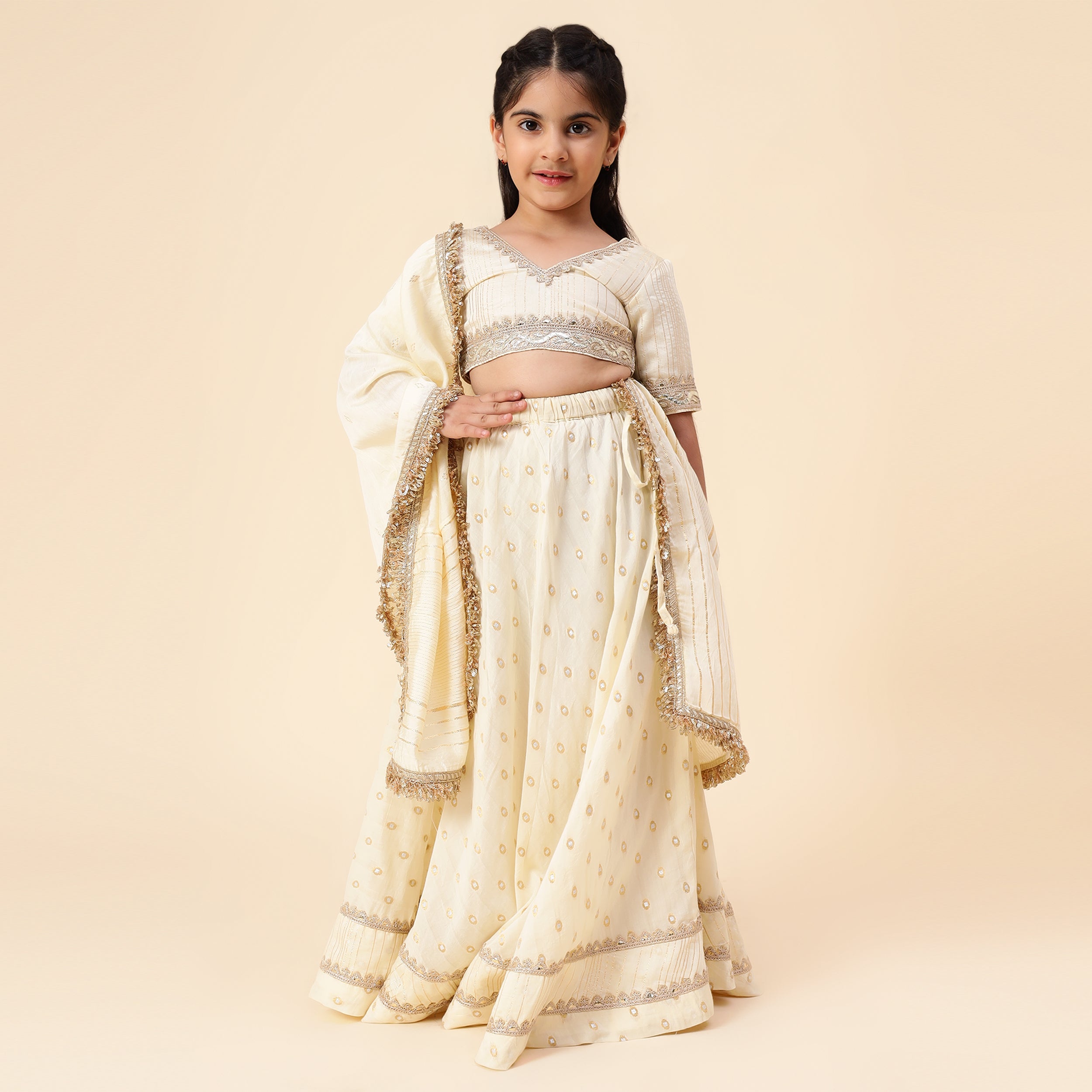 Zari Work Silk Lehnga