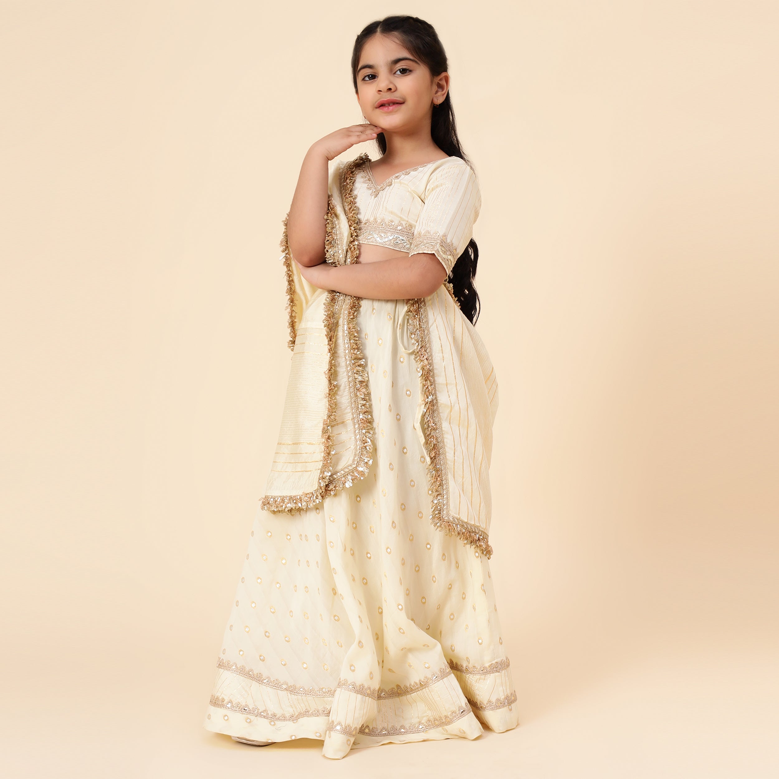 Zari Work Silk Lehnga